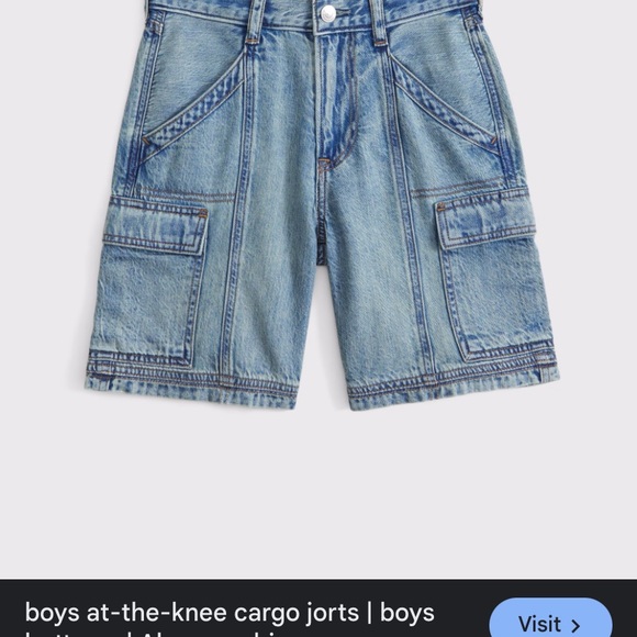 abercrombie kids Other - Abercrombie boys nwt cargo shorts 9/10Denim Cargo Shorts